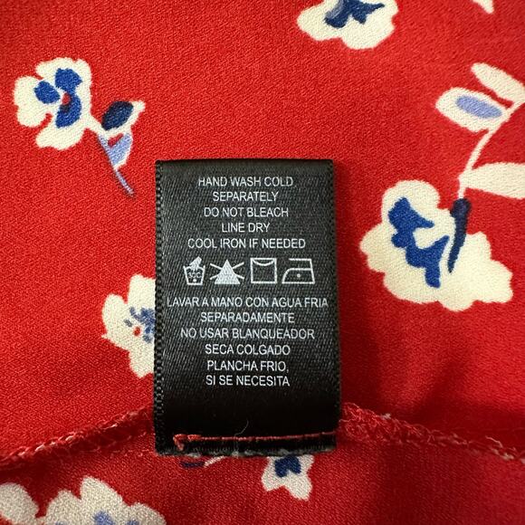 Floral Red Women's Top - Picture 6 of 8